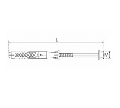 схема на  продукт Дюбел с винт шестостенна глава TORX FISCHER SXRL 10 x 80 FUS A4 thumb
