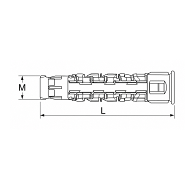 схема на  продукт Дюбел универсален SFX M8x40 (200 бр.) thumb