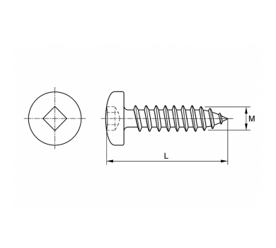 схема на  продукт Самонарезен винт тип HILTI thumb