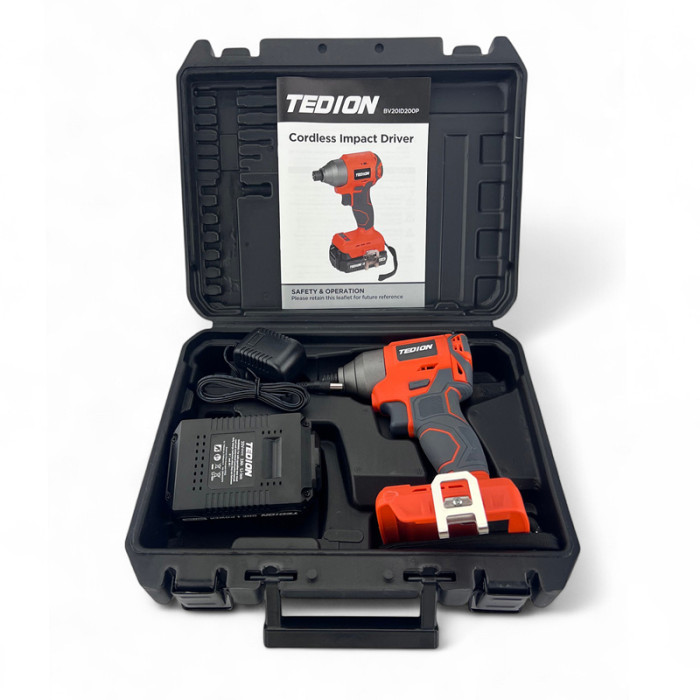 krepezhgroup product TEDION Акумулаторен ударен гайковерт BV20ID200P, 20V image