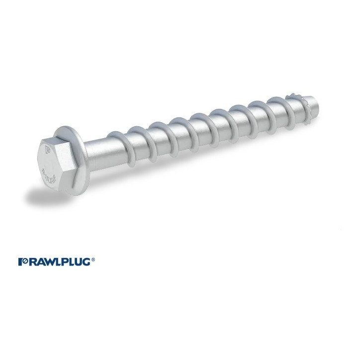 krepezhgroup product Винтов анкер Rawlplug R-HLX-HF-ZF шестостенна глава за бетон 8х90 - SW15 (100 бр.) image