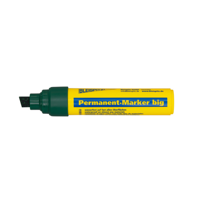 krepezhgroup product Bleispitz Перманентен маркер BIG с широк скосен връх 4–12 mm, зелен image