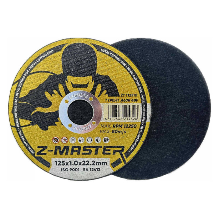 krepezhgroup product Диск за рязане на метал Z-Master, 125 x 1.0 image