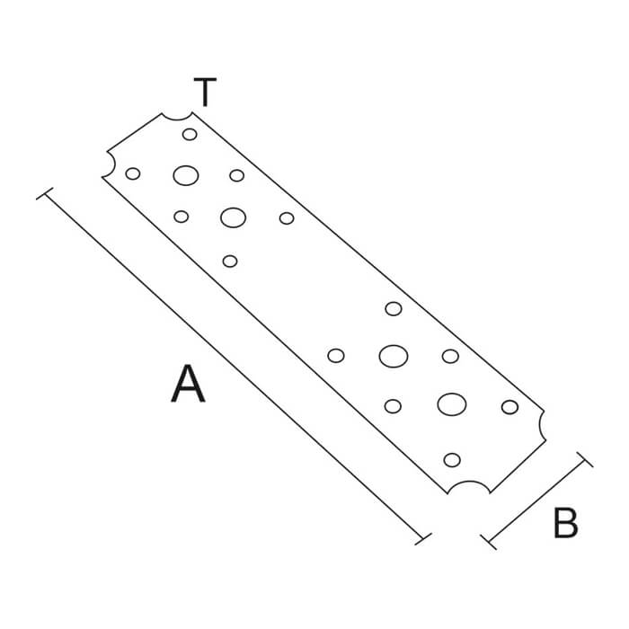 krepezhgroup product Планка плоска, ЧЕРНА (15 бр.) image