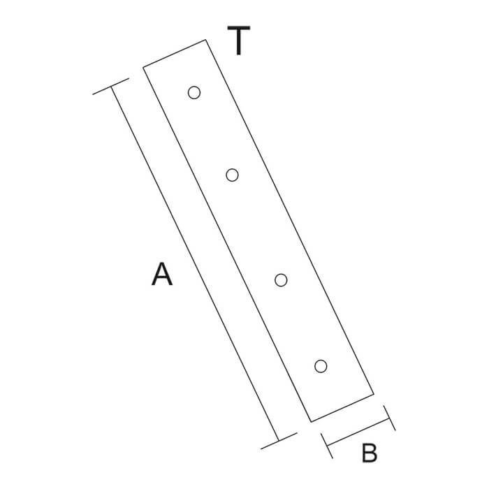 krepezhgroup product Планка мебелна плоска, поцинкована (40 бр.) image