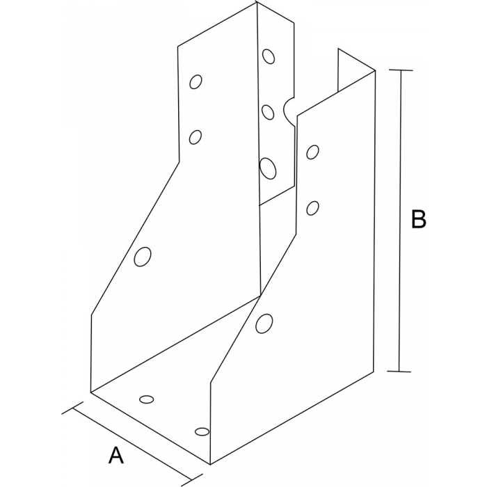 krepezhgroup product Стъпка за греда, затворена, поцинкована (6 бр.) image