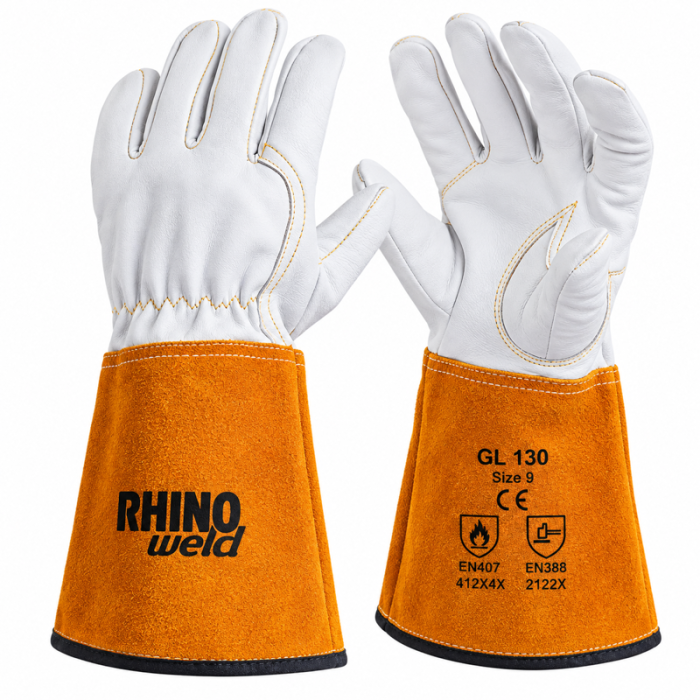 krepezhgroup product Кожени ръкавици за TIG заваряване GL130 с Kevlar® шевове image