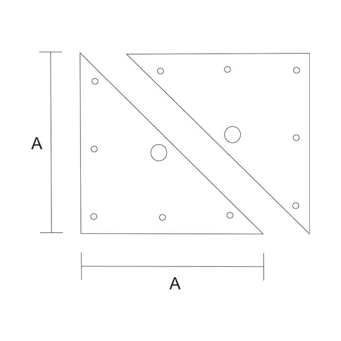 krepezhgroup product Планка мебелна триъгълна, поцинкована С image