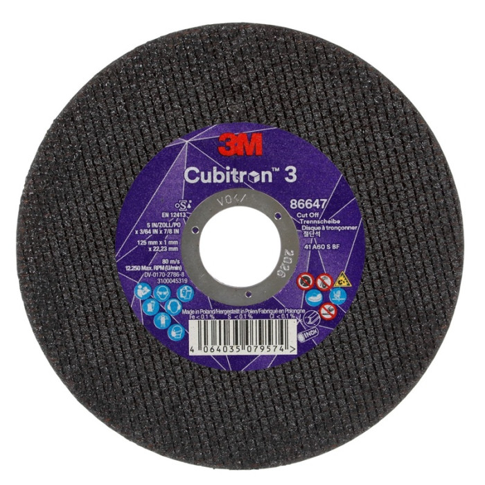 krepezhgroup product Диск за рязане на метал 3M Cubitron 3 125 х 1.0 image