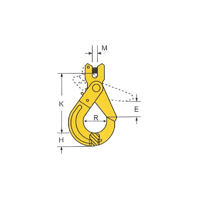 krepezhgroup product Самозаключваща кука за верига 22 мм, клас 8 image