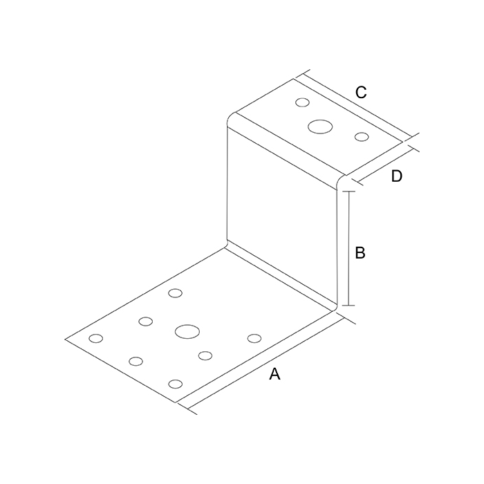 krepezhgroup product Планка ъглова двойно огъната, поцинкована (10 бр.) image
