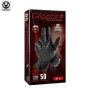 Еднократни нитрилни ръкавици GRIPPAZ® 246, черни, 50 бр., размер 10/XL