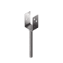 product Основа за греда, двойно регулируема, височина D 240–290 мм, горещо-поцинкована thumb