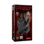 Еднократни нитрилни ръкавици GRIPPAZ® 246, черни, 50 бр., размер 9/L