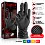 Еднократни нитрилни ръкавици GRIPPAZ® 246 A5030 – черни, 50 бр.